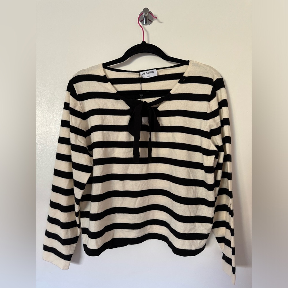 NWT Revolve x LNA Clothing Striped Sweater